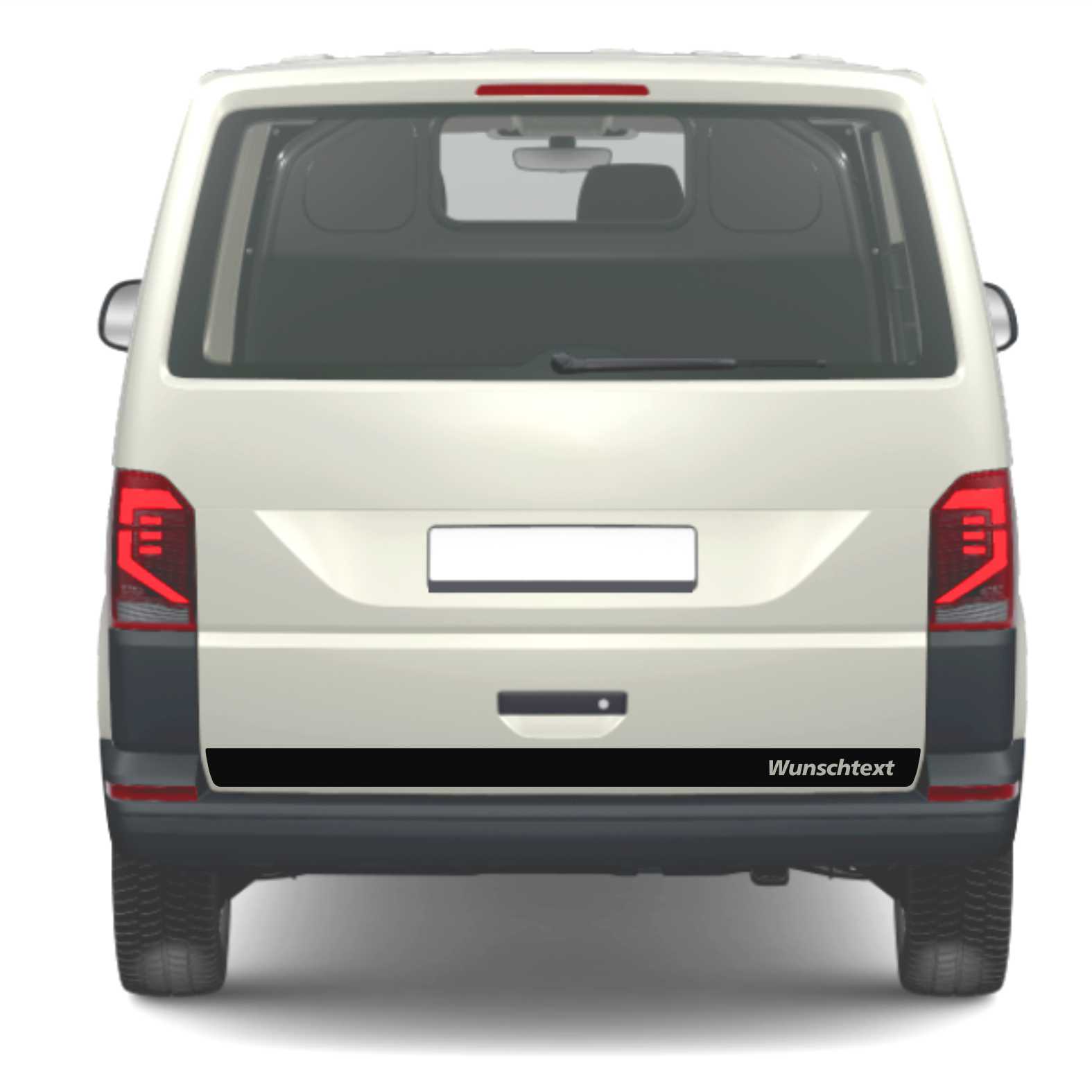 Heckklappen Heckstreifen Aufkleber Wunschtext passend für VW T6.1 T6 T5 Multivan Bulli - Streifen 1 - FOTOFOL