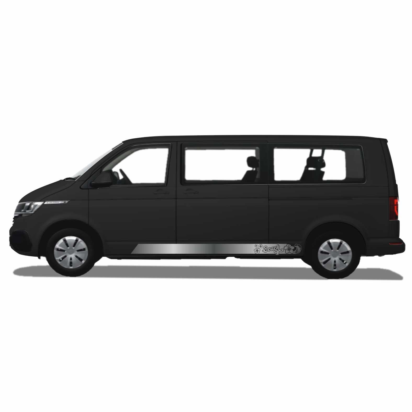 Seitenstreifen passend für VW California Beach T6.1, T6, T5, Seitenaufkleber Autoaufkleber - FOTOFOL