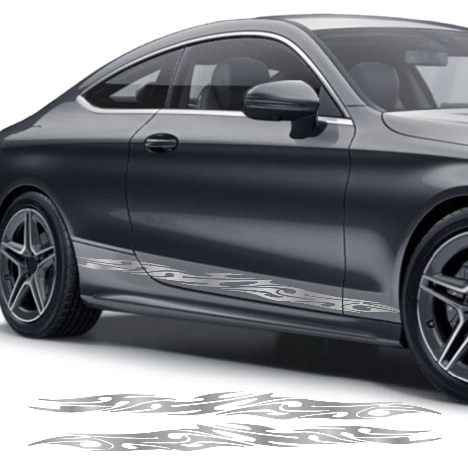 Seitenstreifen Auto Aufkleber Dekor Sticker Tuning Racing - FOTOFOL