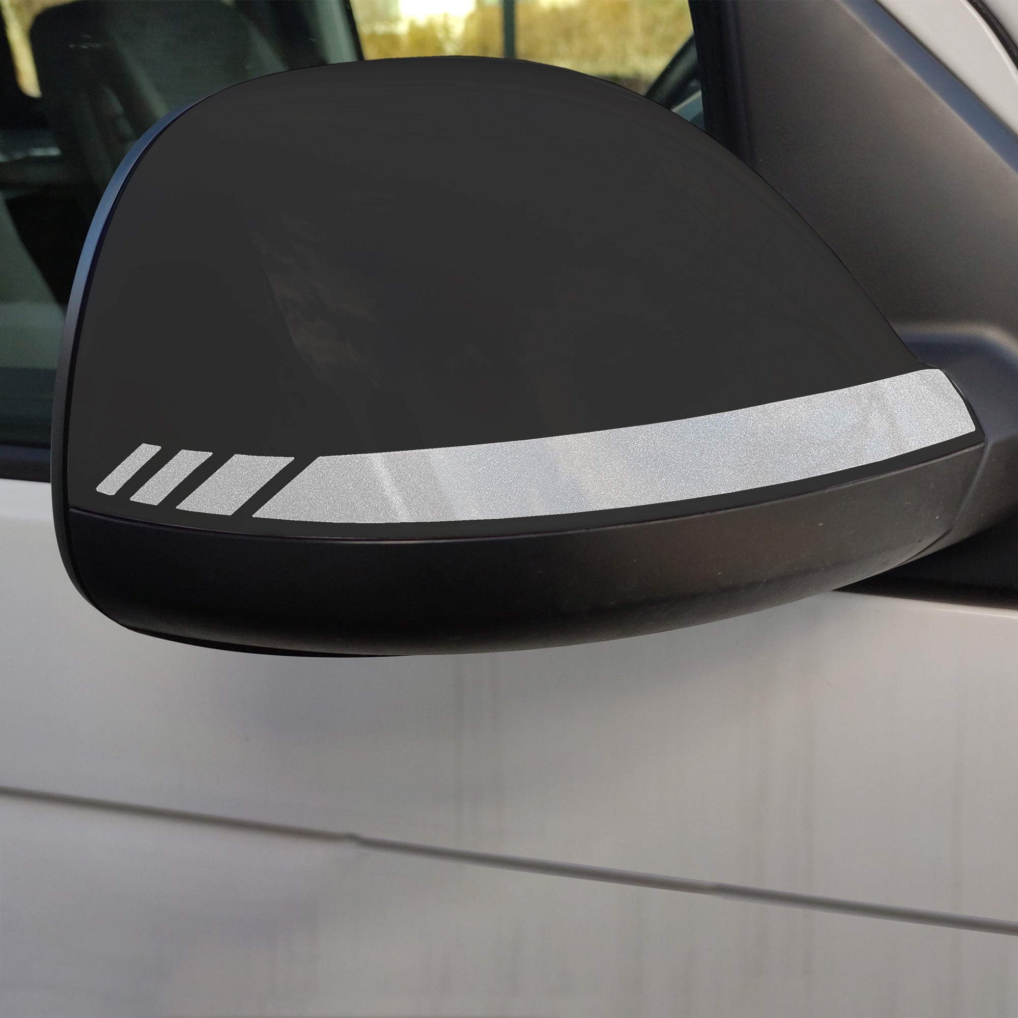 Spiegelstreifen Aufkleber Set passend für VW T6.1 - Spiegelgehäuse Tuning Sticker - FOTOFOL