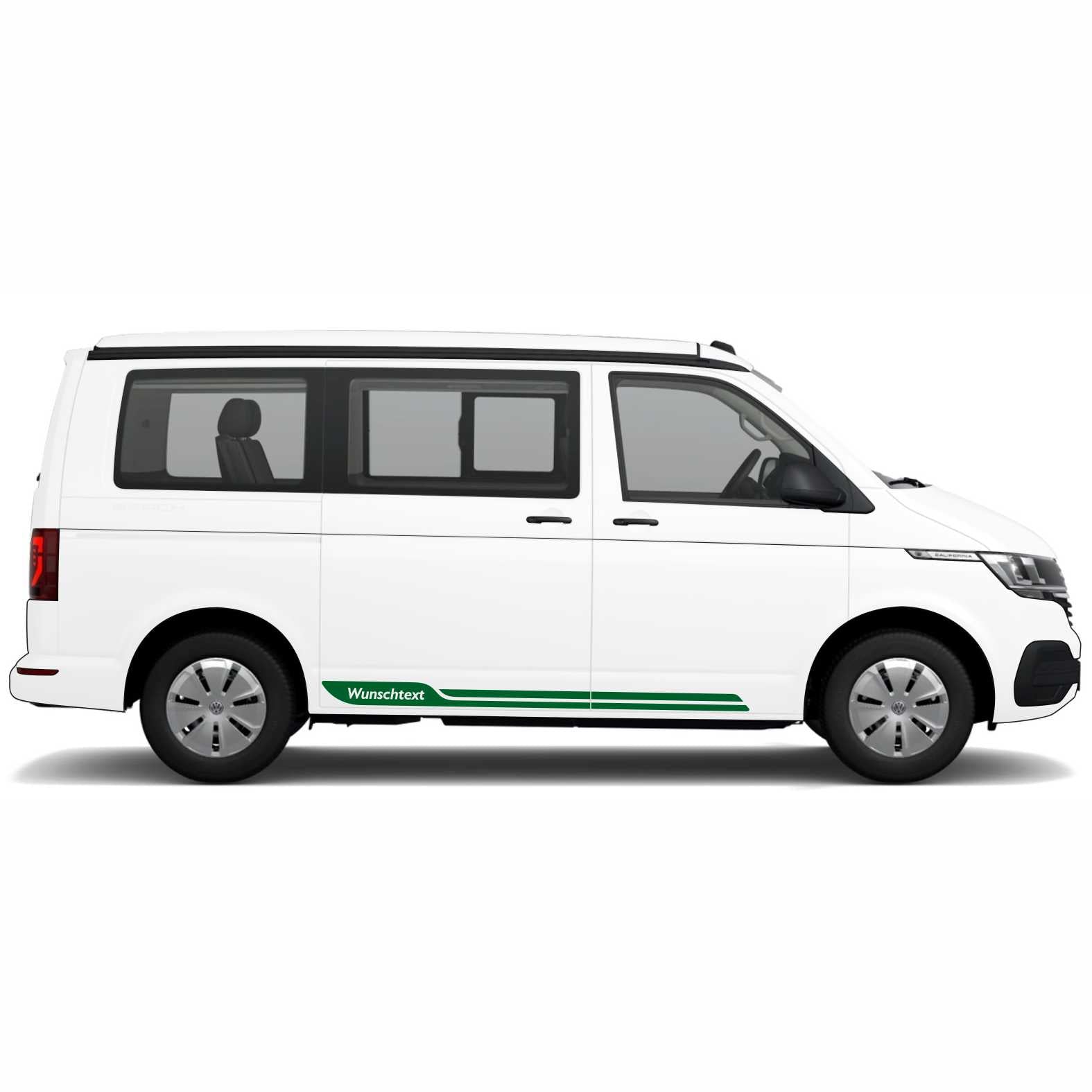 Seitenstreifen passend für VW T6.1, T6, T5, Multivan, Bulli, Wunschtext Aufkleber - FOTOFOL