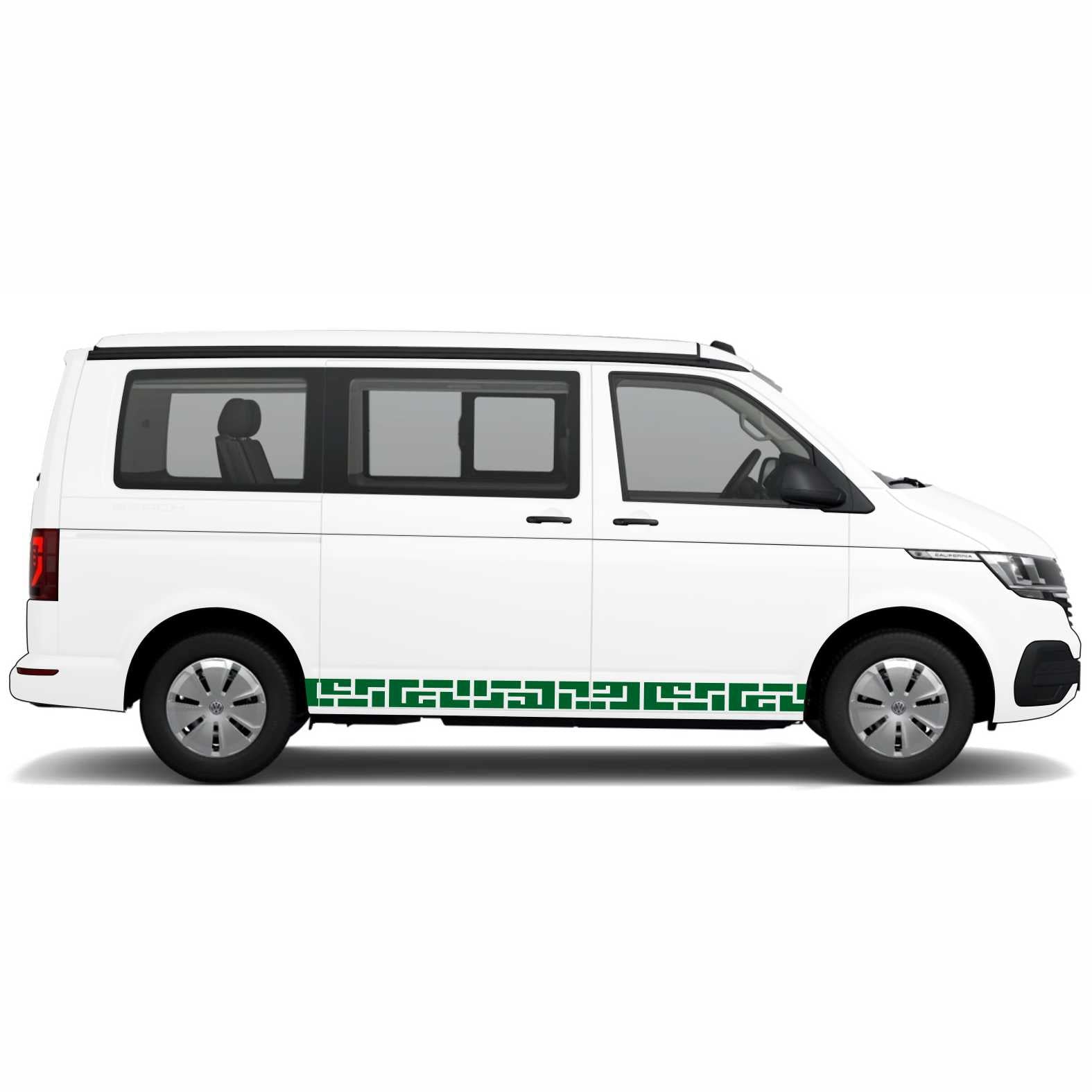 Seitenstreifen passend für Volkswagen Multivan Transporter T5 T6 T6.1 VW Bus Autoaufkleber - FOTOFOL