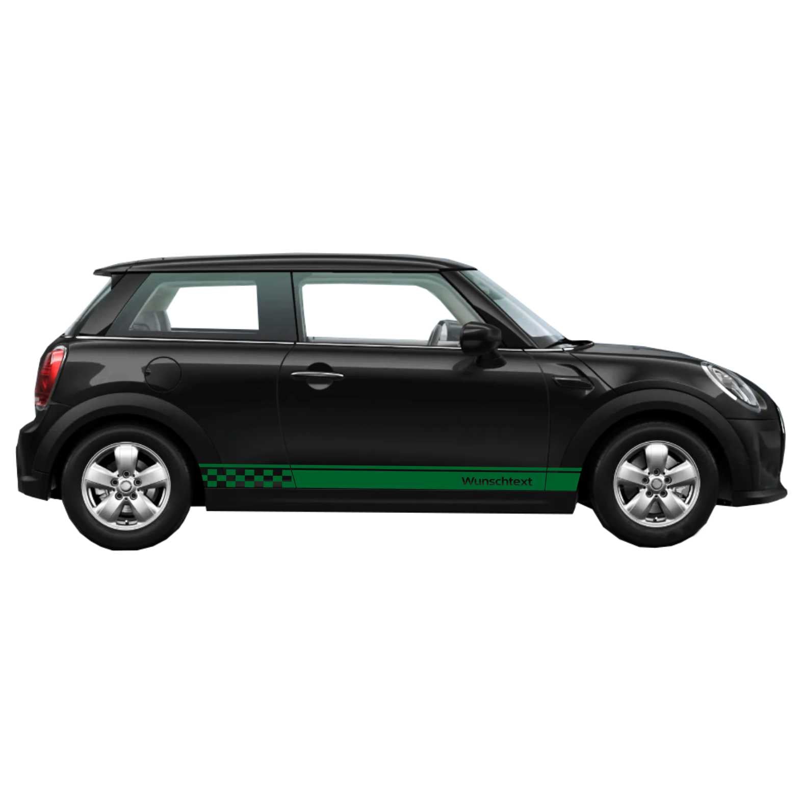 Seitenstreifen passt für Mini Cooper Wunschtext Aufkleber 185 x 11 cm - FOTOFOL