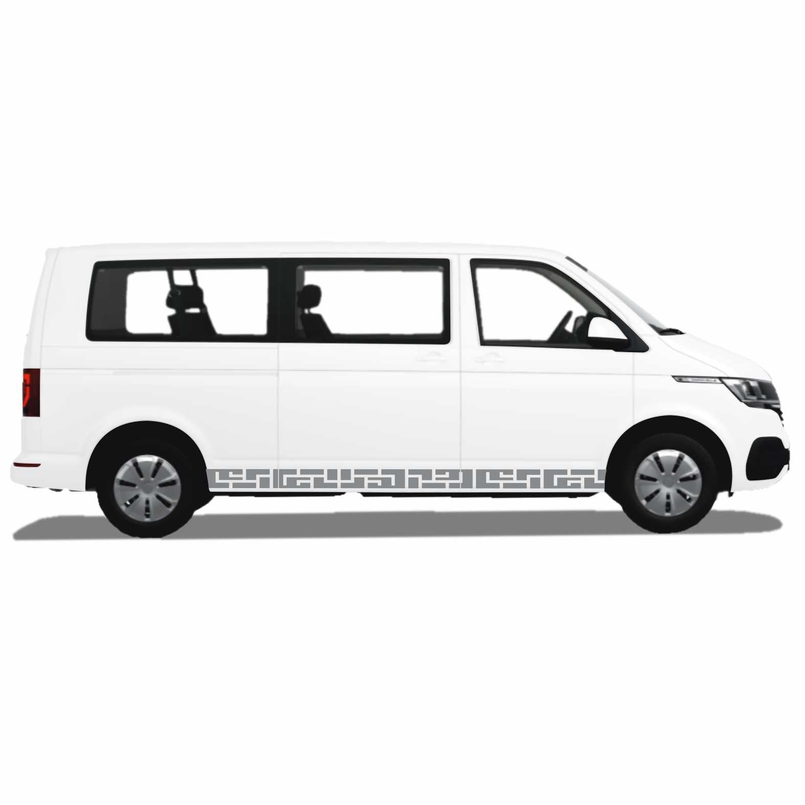 Seitenstreifen passend für Volkswagen Multivan Transporter T5 T6 T6.1 VW Bus Autoaufkleber - FOTOFOL