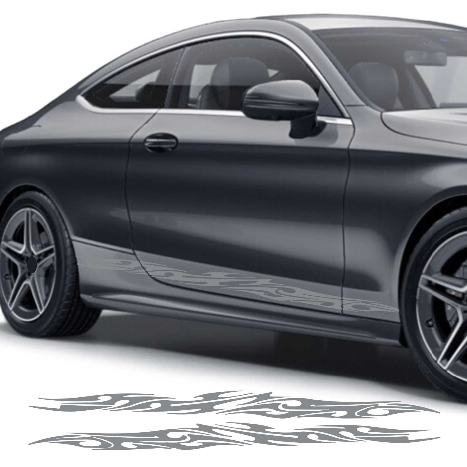 Seitenstreifen Auto Aufkleber Dekor Sticker Tuning Racing - FOTOFOL