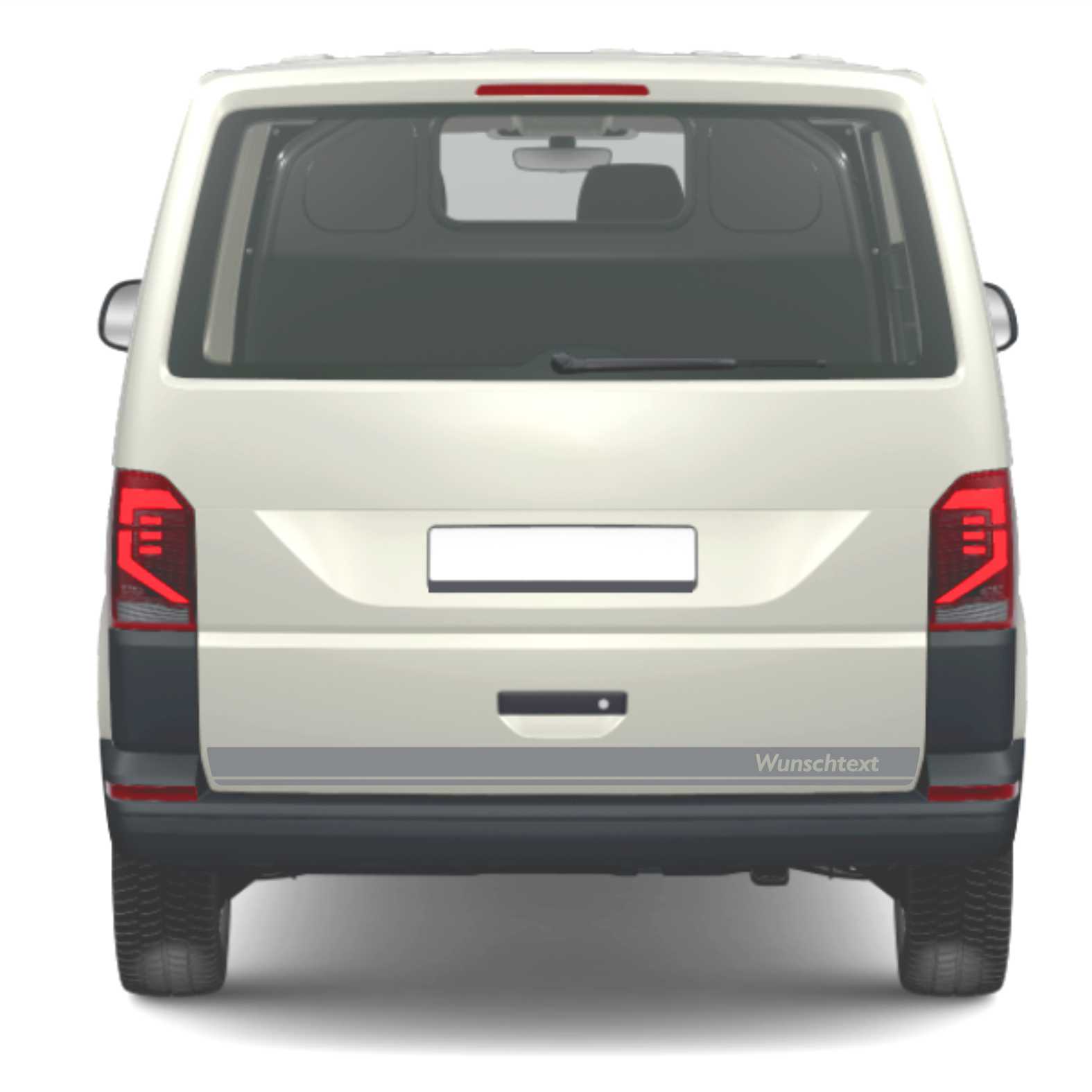 Heckstreifen Heckklappen Aufkleber Wunschtext passend für VW T6.1 T6 T5 Multivan Bulli Transporter - Streifen 2 - FOTOFOL