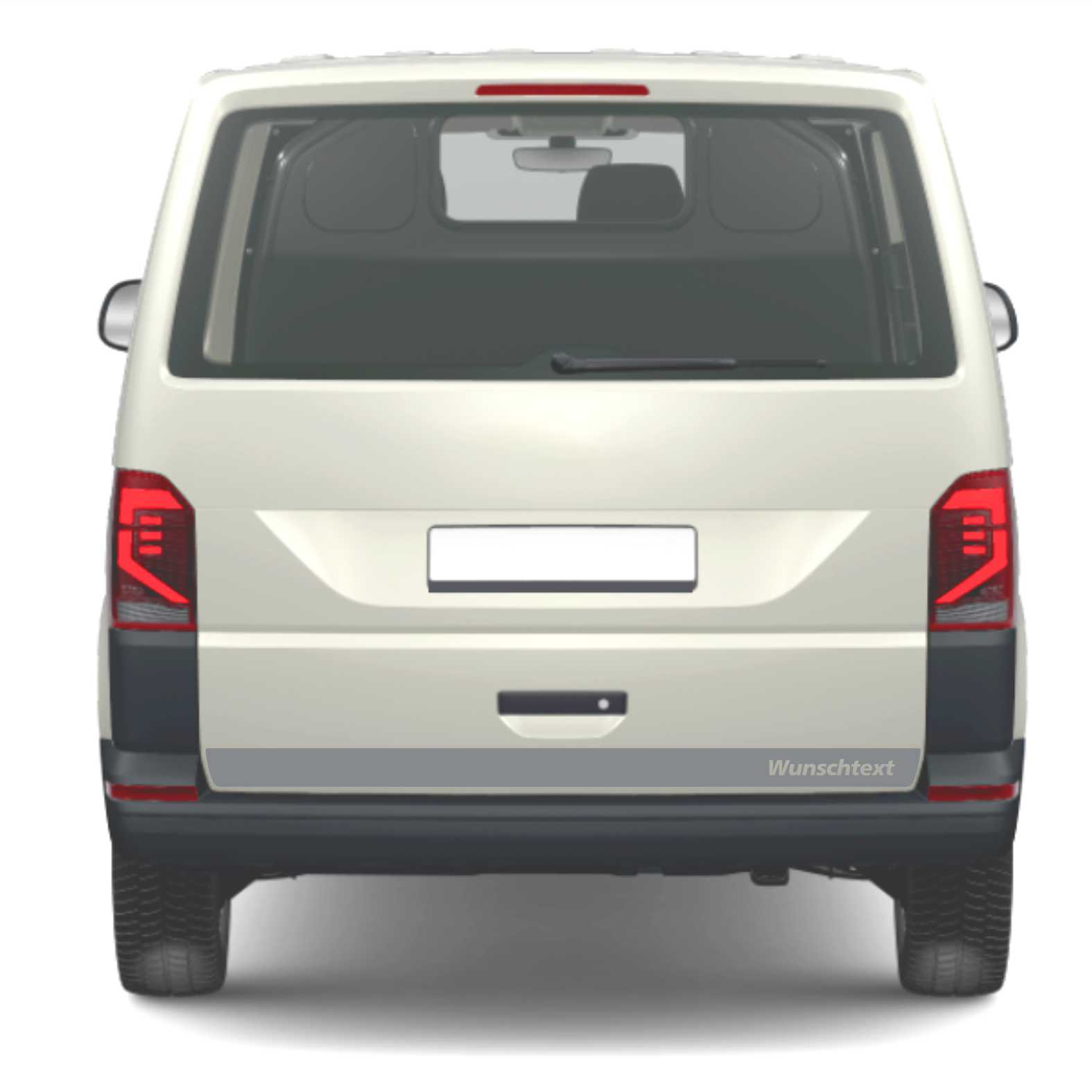 Heckklappen Heckstreifen Aufkleber Wunschtext passend für VW T6.1 T6 T5 Multivan Bulli - Streifen 1 - FOTOFOL