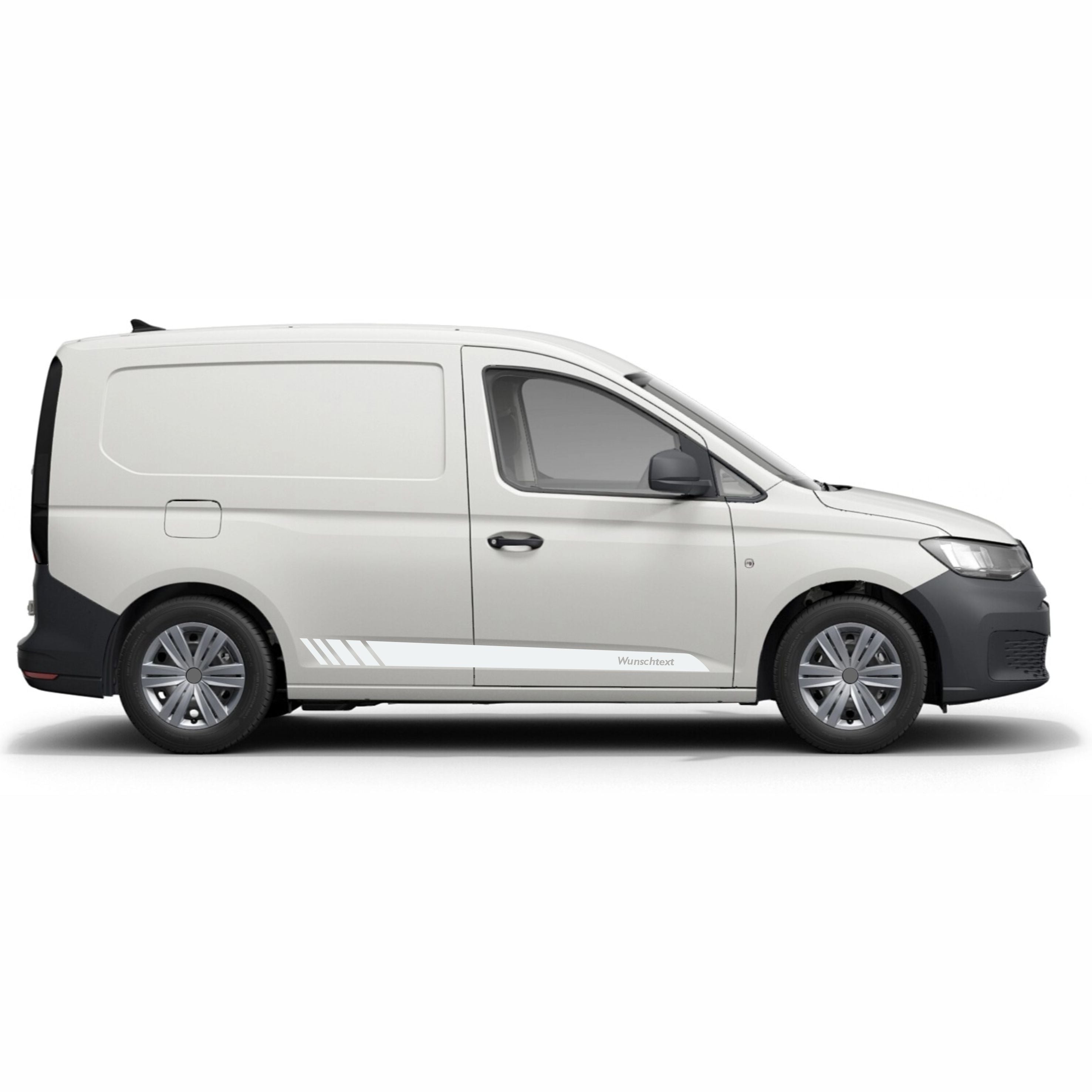 Seitenstreifen Aufkleber Wunschtext passt für VW Caddy - FOTOFOL