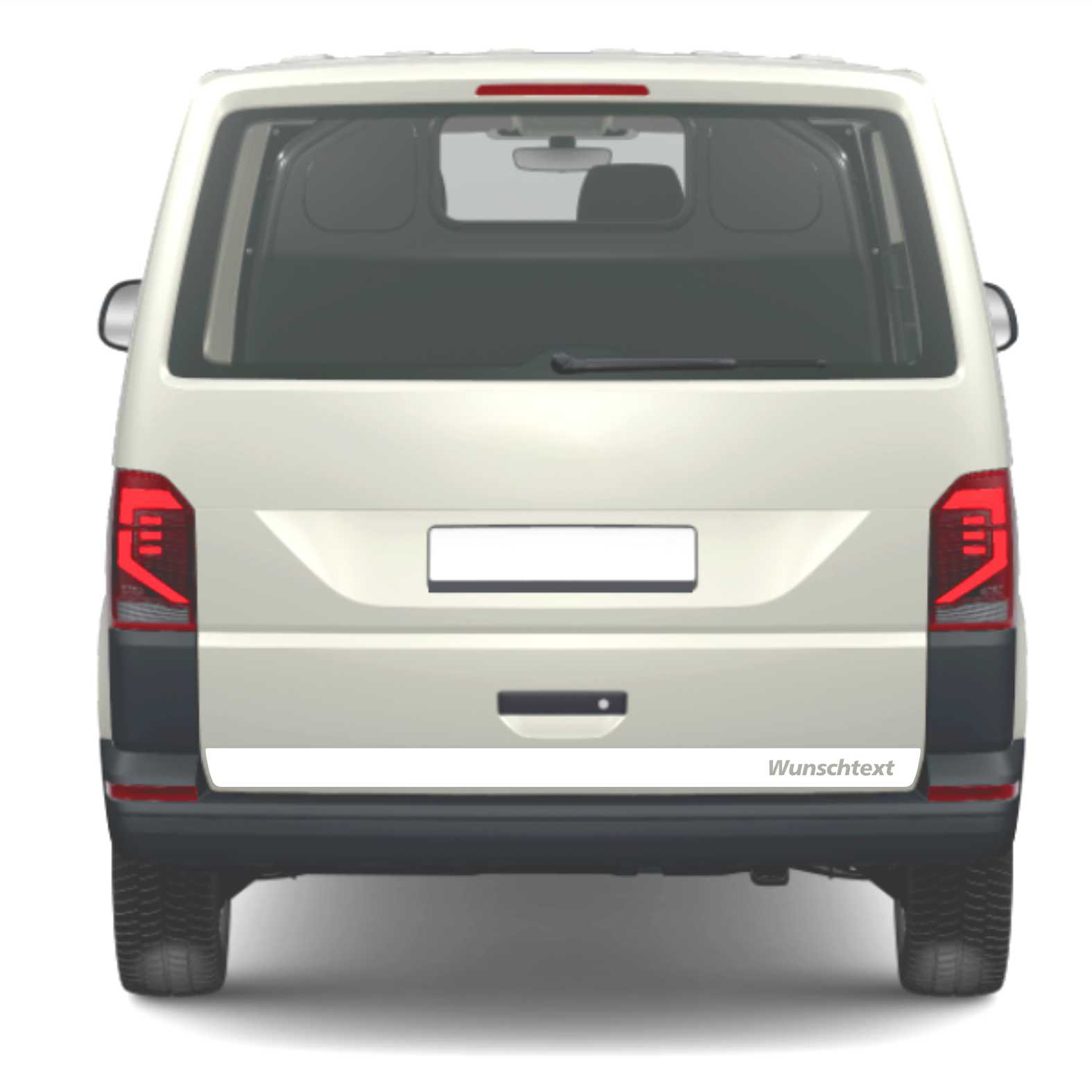 Heckklappen Heckstreifen Aufkleber Wunschtext passend für VW T6.1 T6 T5 Multivan Bulli - Streifen 1 - FOTOFOL