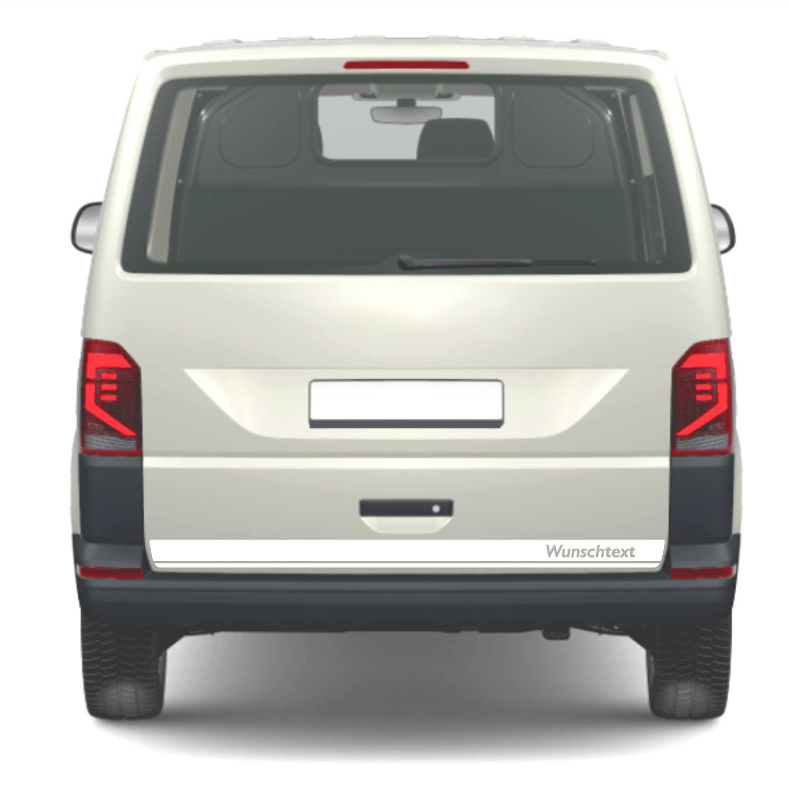Heckstreifen Heckklappen Aufkleber Wunschtext passend für VW T6.1 T6 T5 Multivan Bulli Transporter - Streifen 2 - FOTOFOL