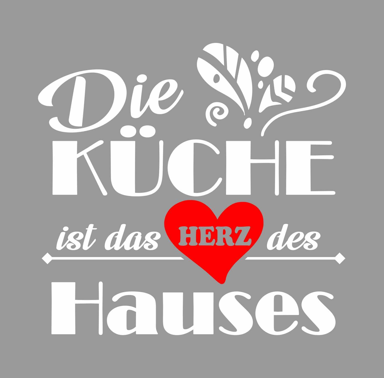 Wandtattoo Küche Deko Die Küche ist das Herz des Hauses - FOTOFOL
