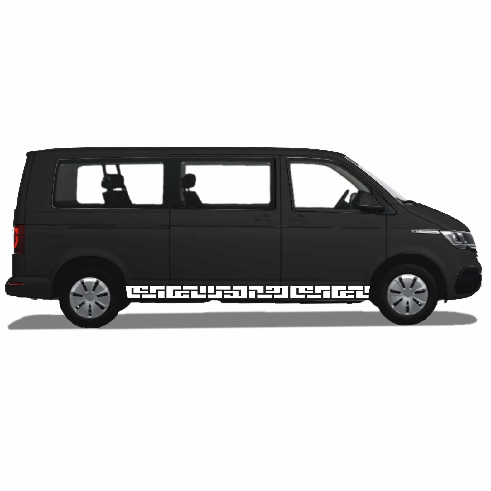 Seitenstreifen passend für Volkswagen Multivan Transporter T5 T6 T6.1 VW Bus Autoaufkleber - FOTOFOL