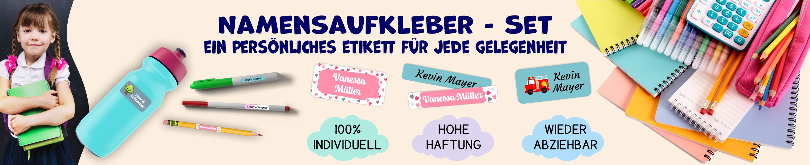 Namensaufkleber