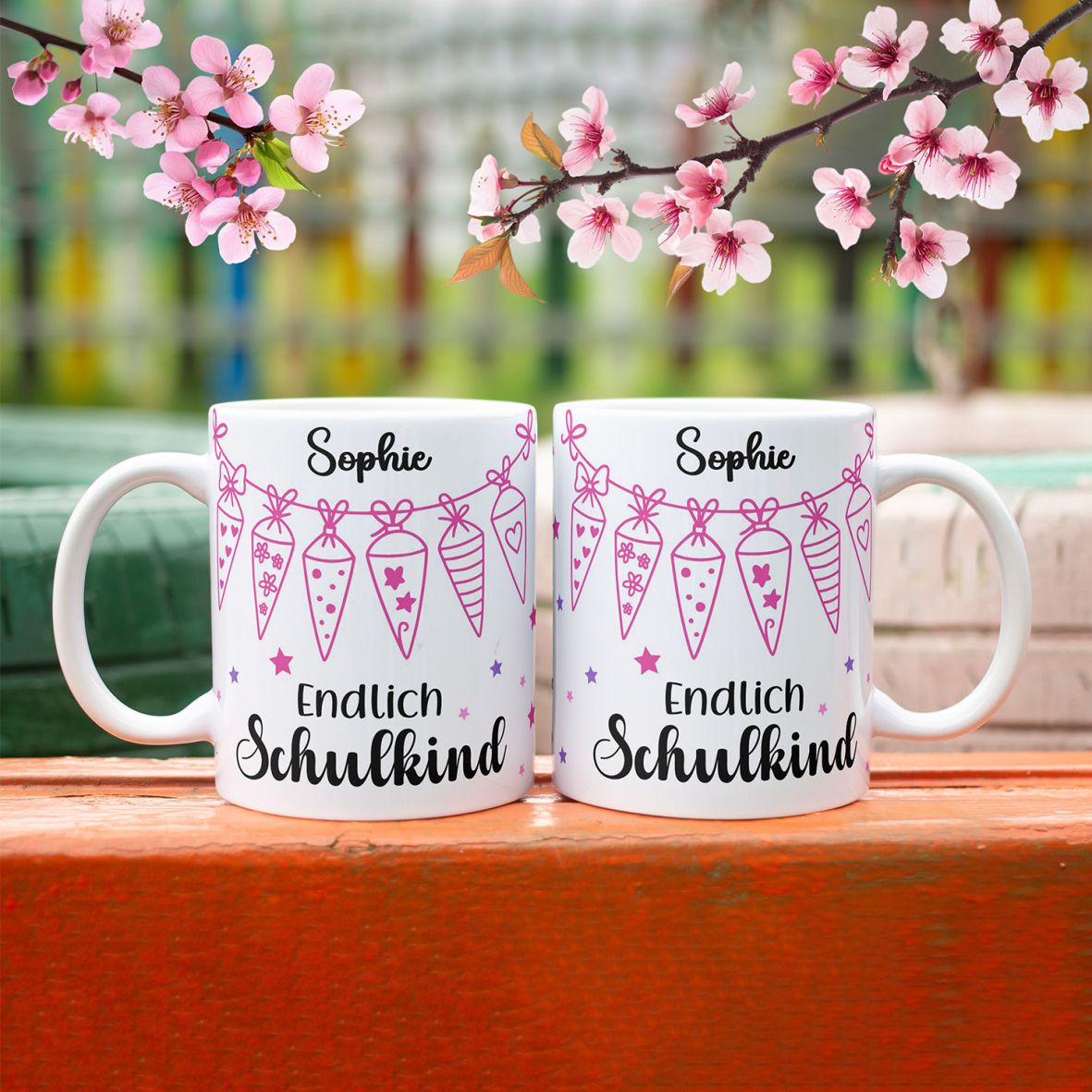 Tasse Einschulung 2025 mit Name Personalisieren - Endlich Schulkind  Schultüte - FOTOFOL