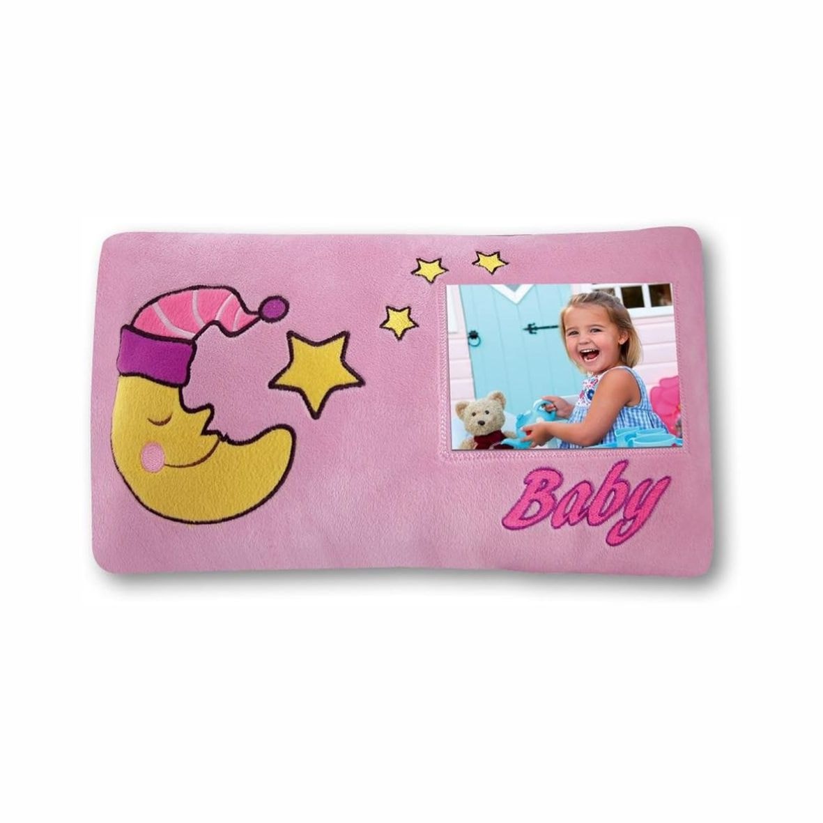 Bilderrahmen Kissen für das Baby - rosa, Farbe: Rosa