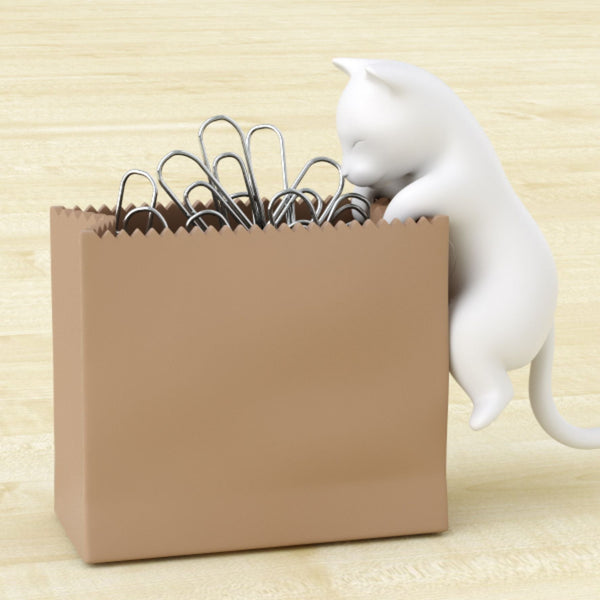 3-tlg. Büroklammern-Spender Set "Katzen"
