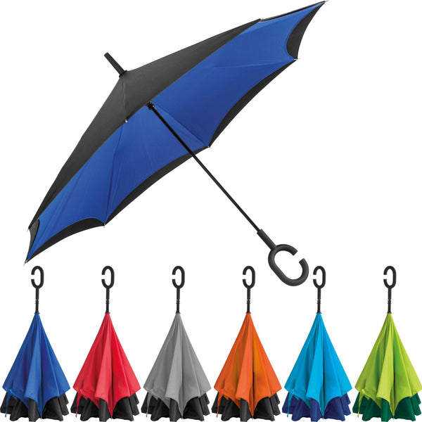 Umklappbarer Regenschirm aus 190T Pongee OLIVIA