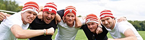 MyBoshi Fanmütze Häckelset- rot-weiß