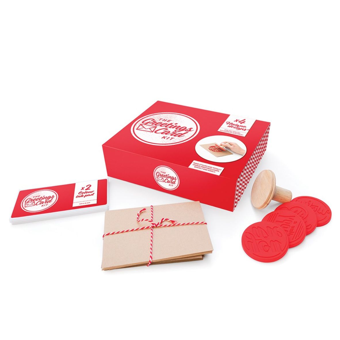 Luckies of London - Kartenbastelset mit Holzstempelset