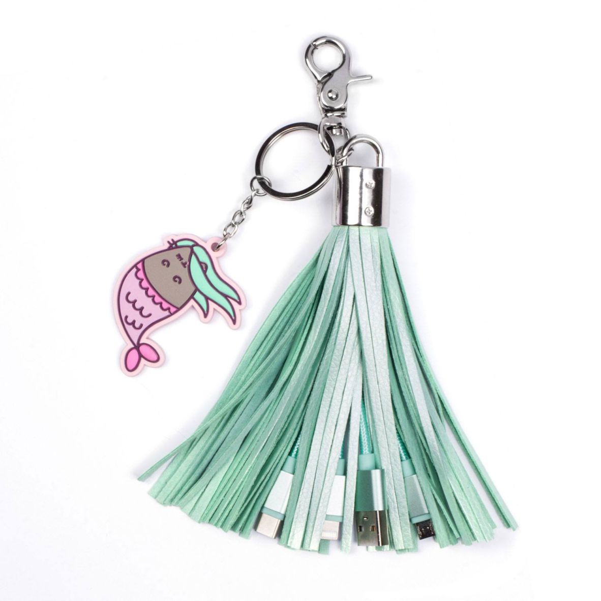 Pusheen USB Ladekabel 3in1 mit Schlüsselanhänger
