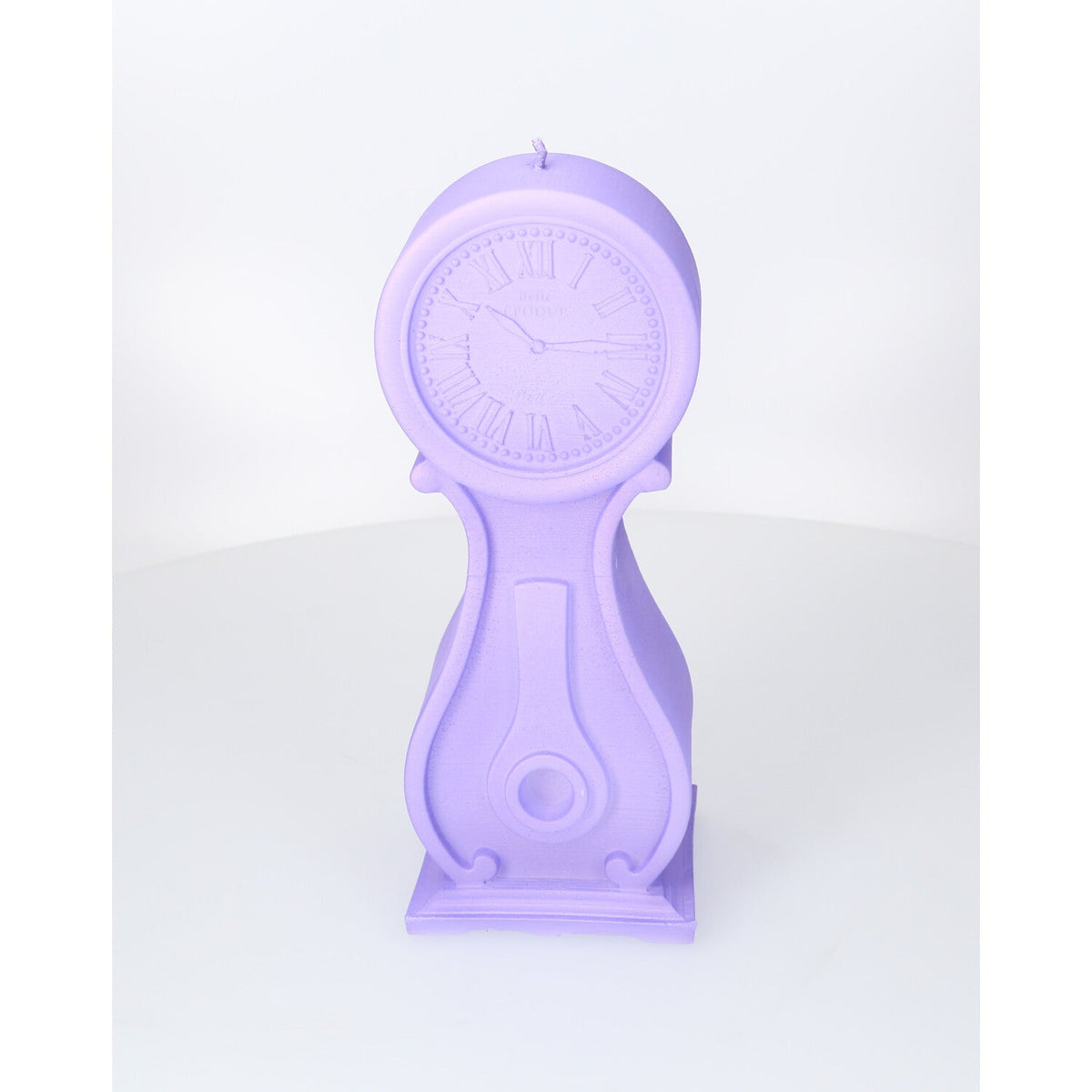 Dekorative Kerze - Standuhr - lila
