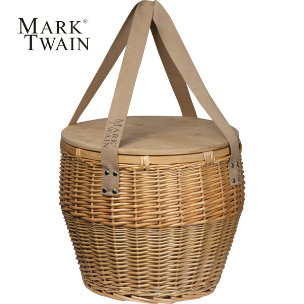 Mark Twain Picknickkorb aus Rattan SONIA
