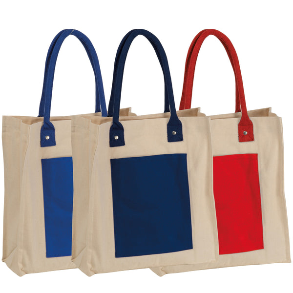 Canvas Shopper mit langen Henkeln RODOLFO