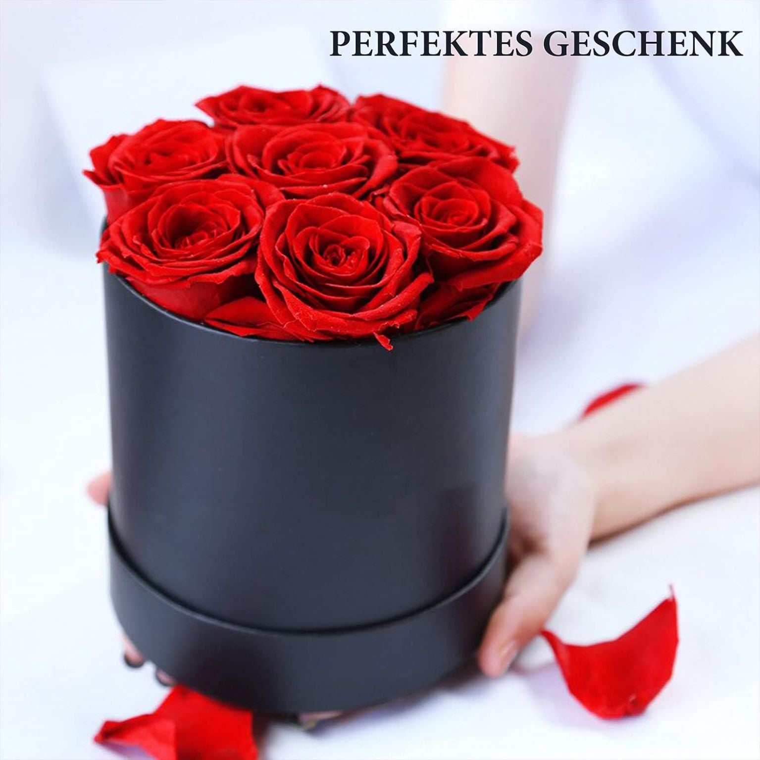 Personalisierte Rosenbox - 6er Set Ewige Rosen - FOTOFOL