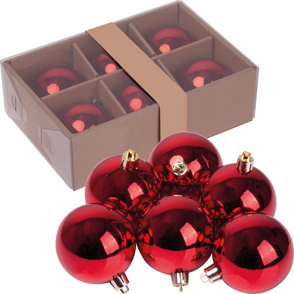 6er Ser Set Weihnachtskugeln PATRICIA