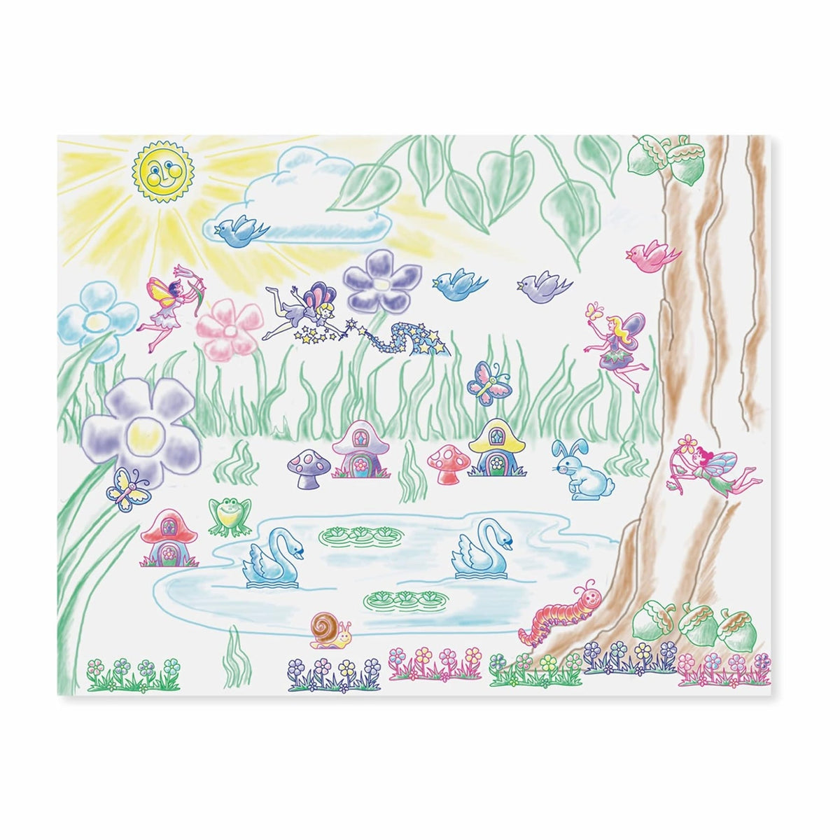 Melissa & Doug - Stamp-A-Scene-Fairy Garden