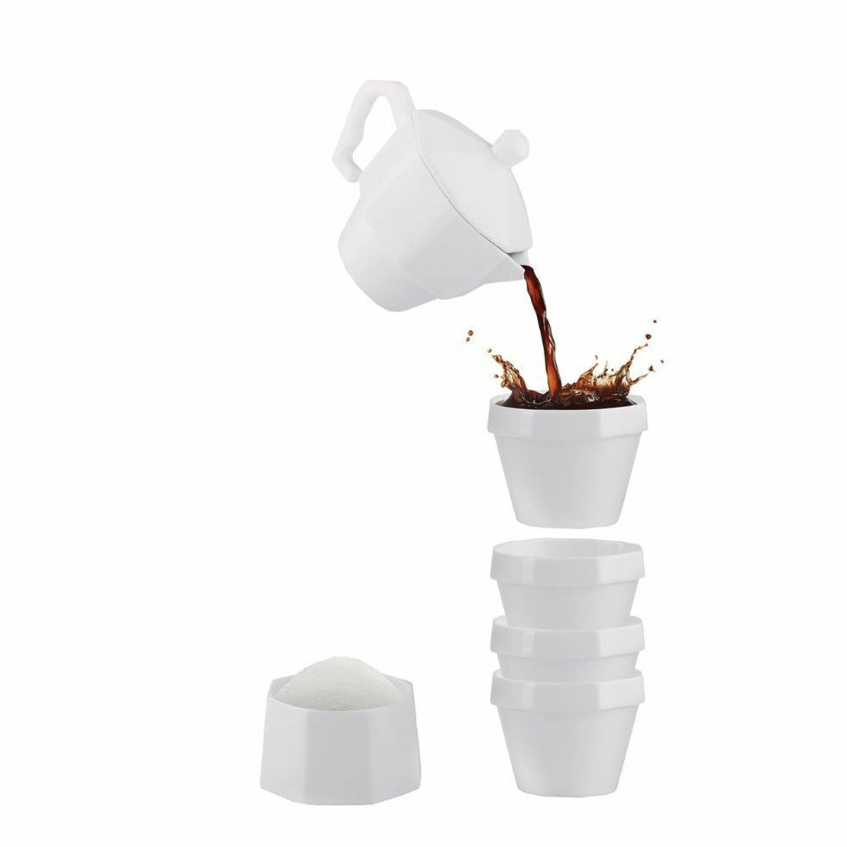 DOIY With Coffee Porcelain Coffee Set - 6-teiliges