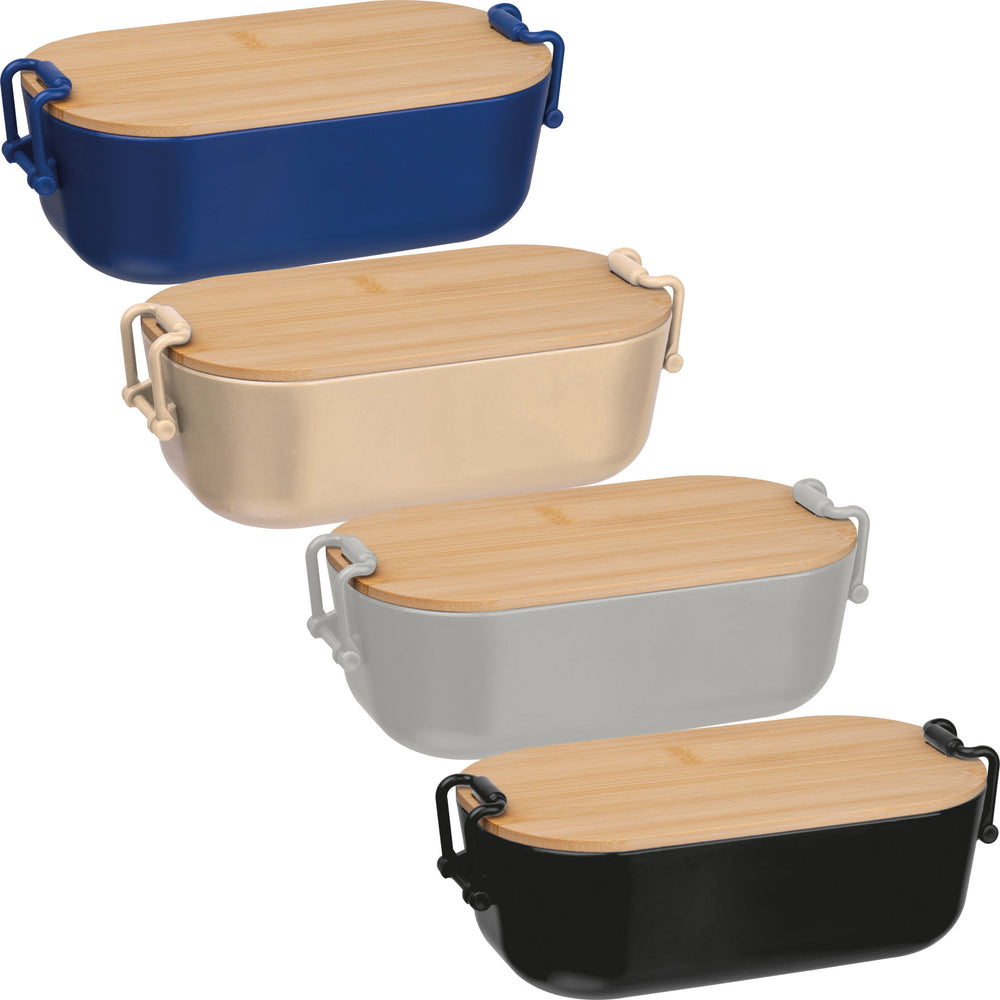 Lunchbox mit Bambusdeckel und Bügelverschluss JAVIER