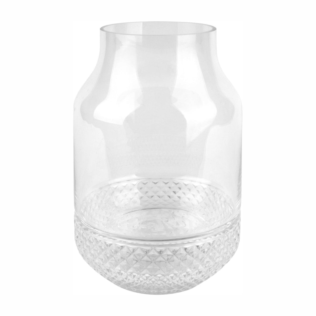 Present Time - Vase - Transparent - Ø16 x H 23,5 cm