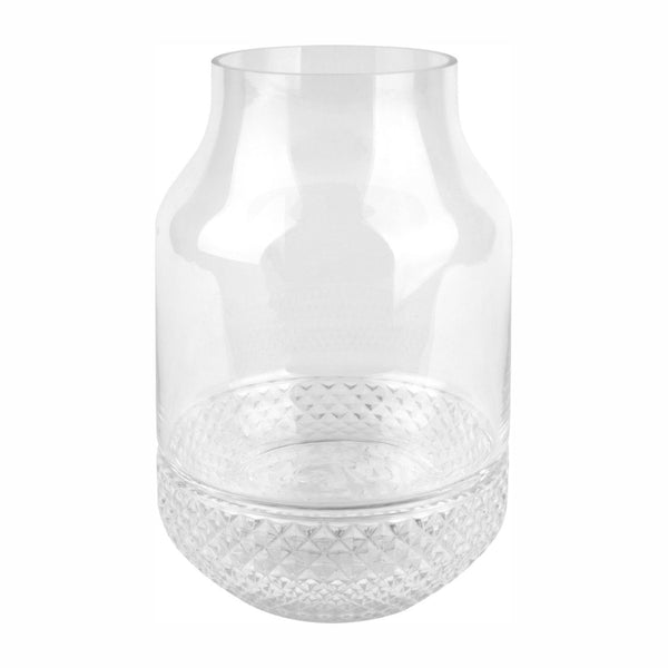 Present Time - Vase - Transparent - Ø16 x H 23,5 cm