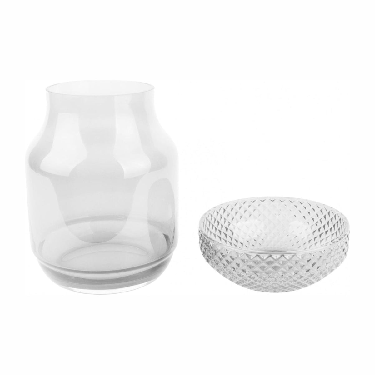 Present Time - Vase - Transparent - Ø16 x H 23,5 cm