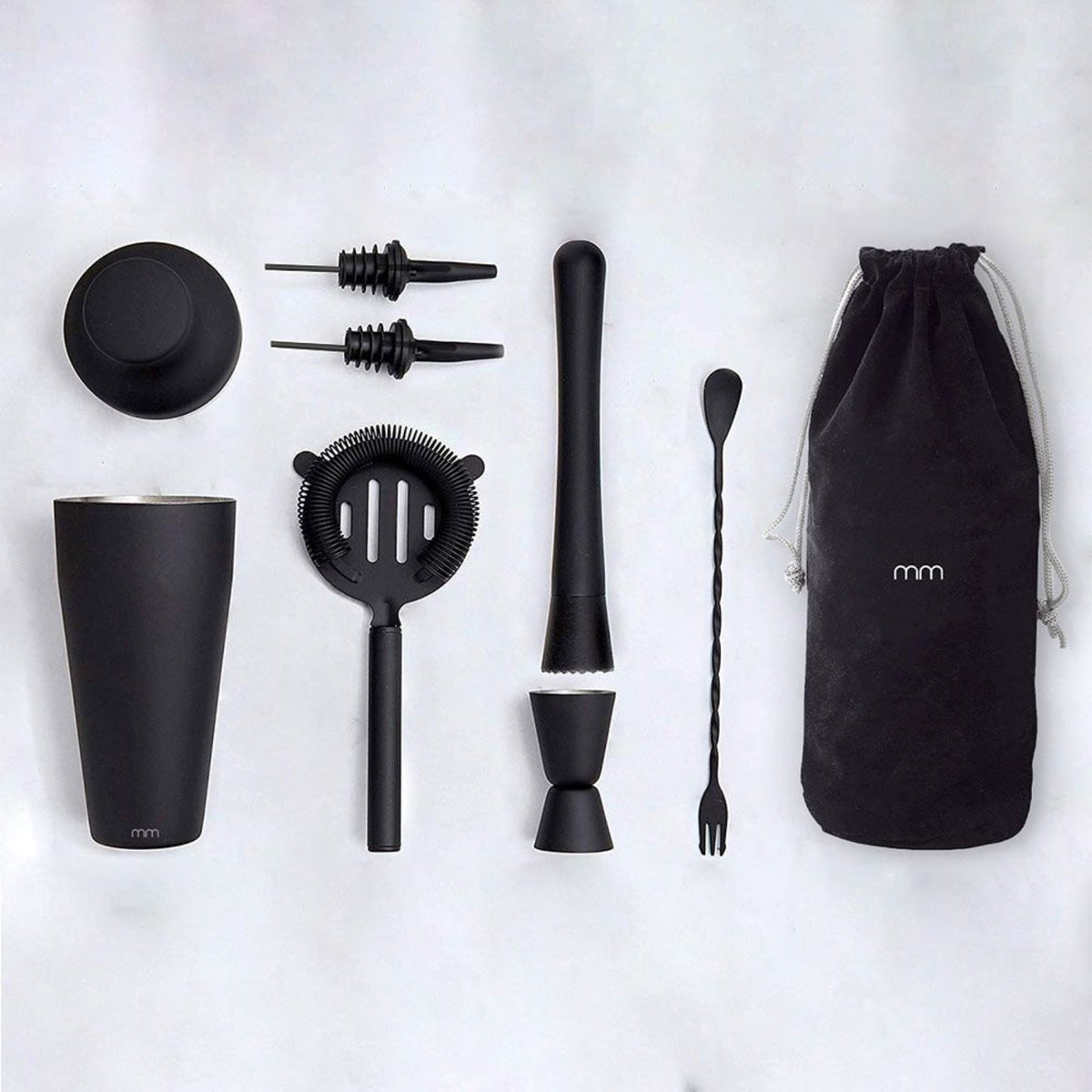 MM - Cocktail-Shaker-Set - Mattschwarz