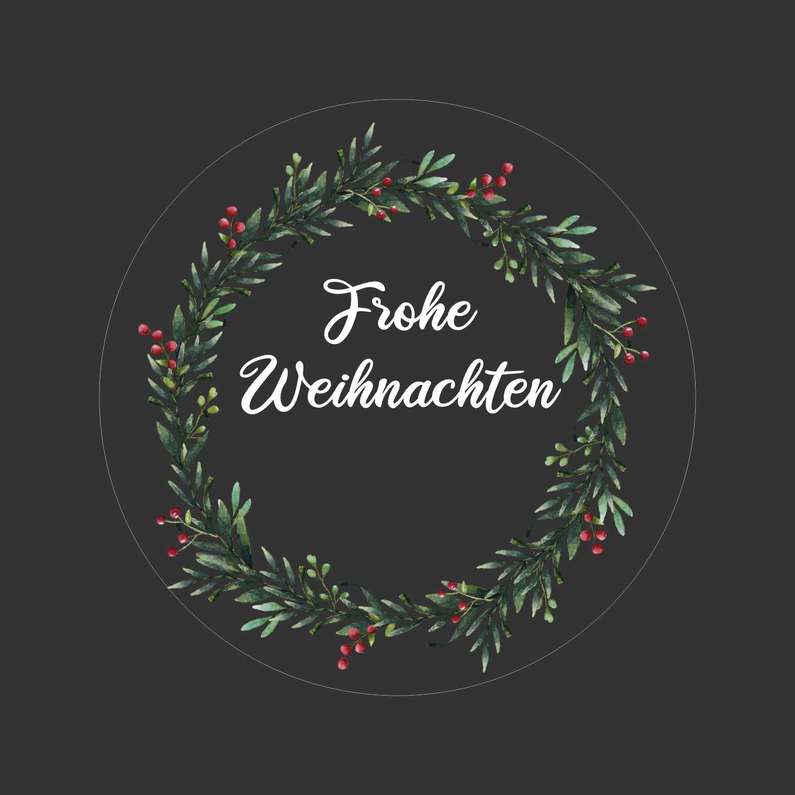 Weihnachten Aufkleber für Geschenke  - 24 Stück Personalisierte transparente Aufkleber - FOTOFOL