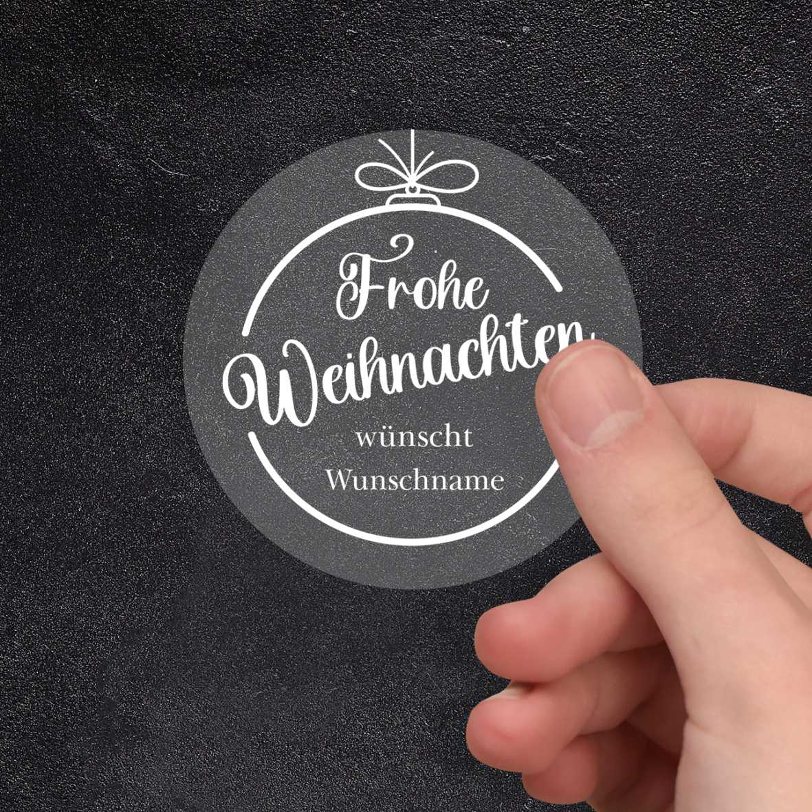 Mini-Aufkleber Schneeflocke – 12 Stück, 34 Mm Rund, Weiß Auf Transparent