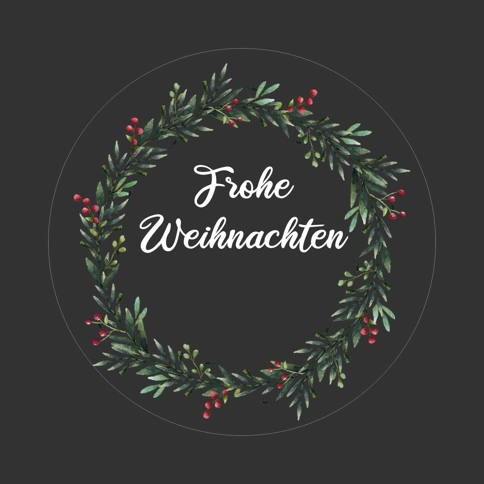 Weihnachten Aufkleber für Geschenke  - 24 Stück Personalisierte transparente Aufkleber - FOTOFOL
