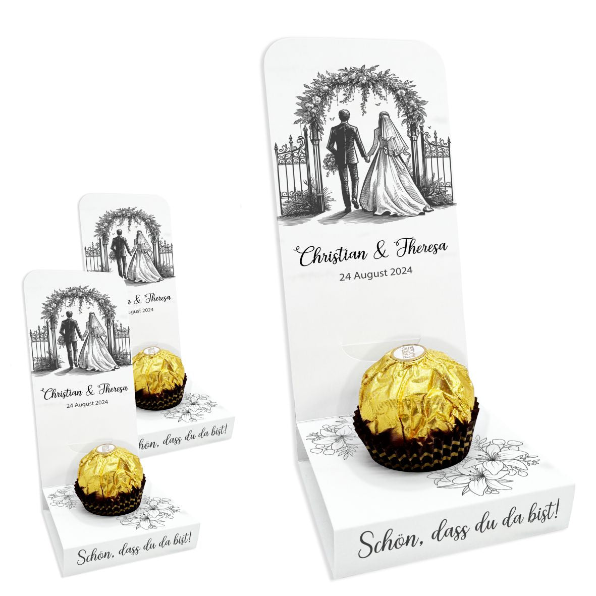 Aufsteller für Gastgeschenke personalisiert - Love - FOTOFOL