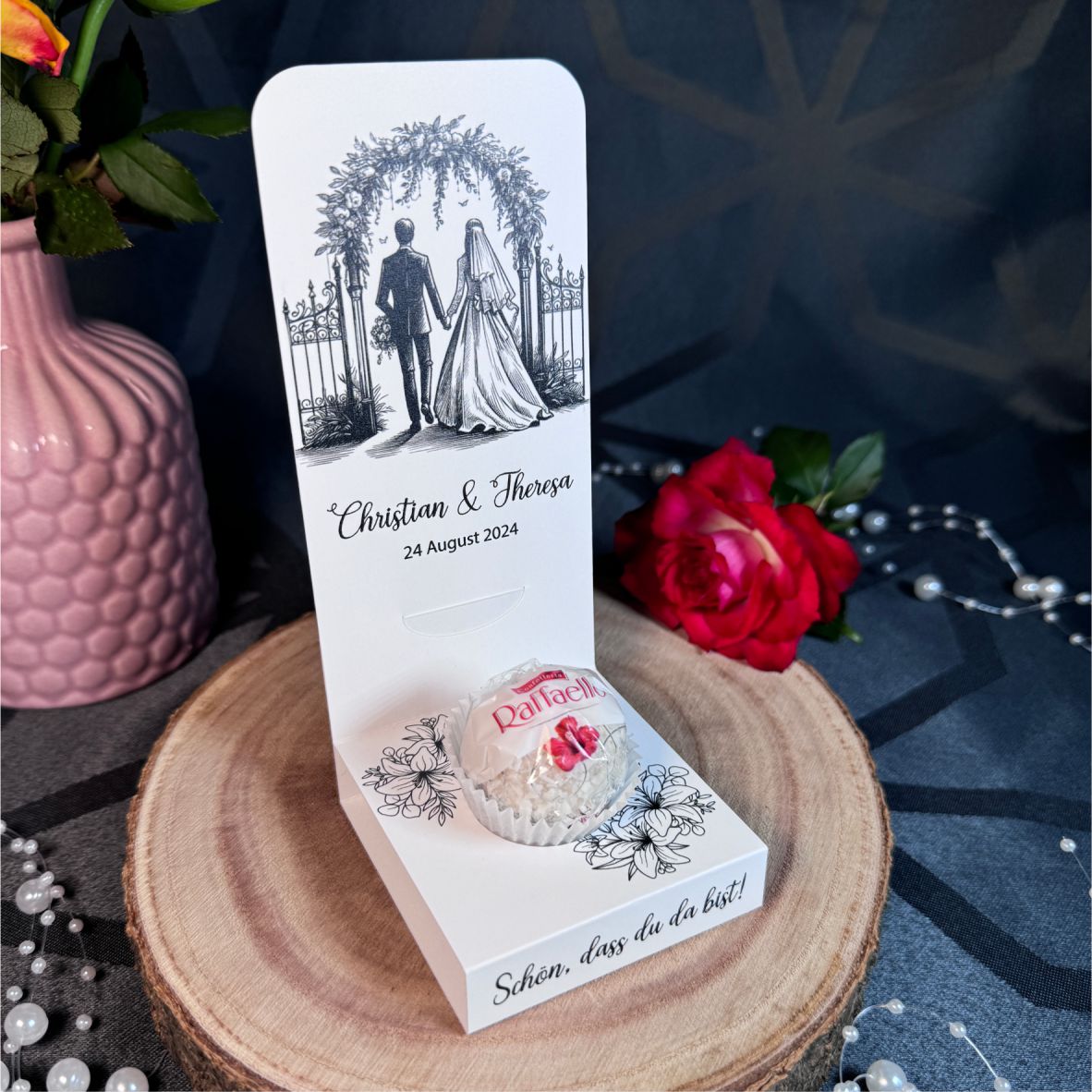 Aufsteller für Gastgeschenke personalisiert - Love - FOTOFOL