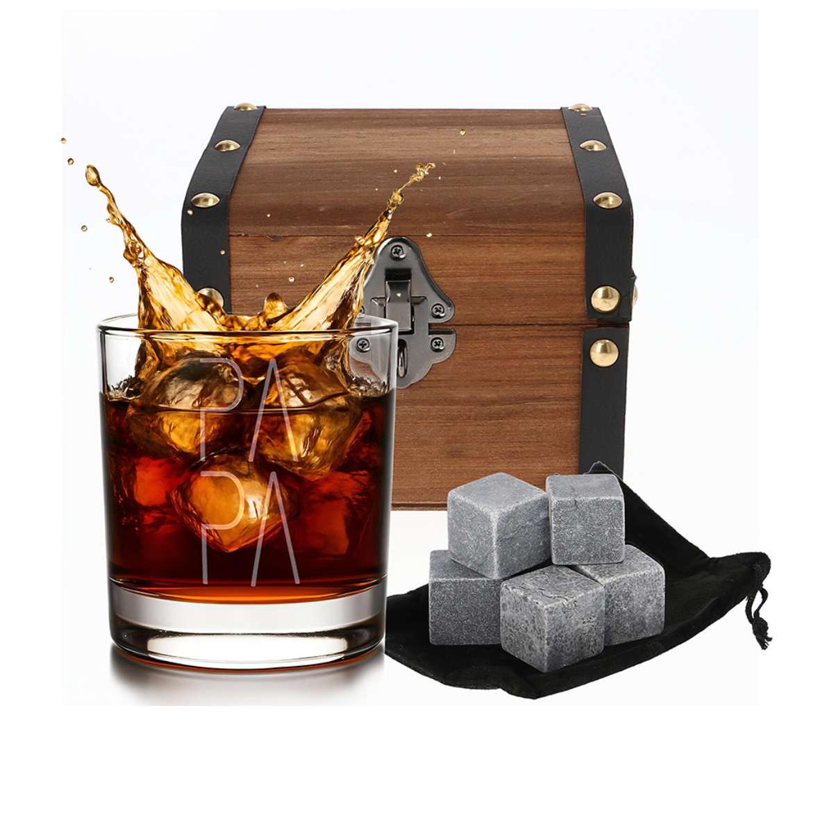 Personalisiertes Whiskey Glas "PAPA" - FOTOFOL