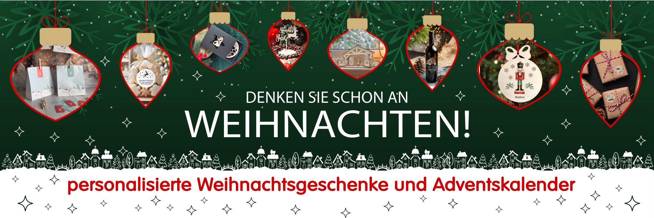 FOTOFOL_ Weihnachten personalisierte Geschenke, Adventskalender, Tasse, Aufkleber, Weihnachtsaufkleber, Etiketten, Weihnachtskugel, Weihnachtskrippe