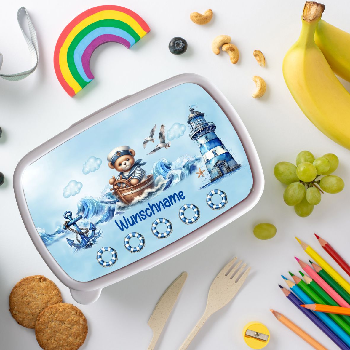 FOTOFOL - Brotdose Kinder personalisiert mit Namen