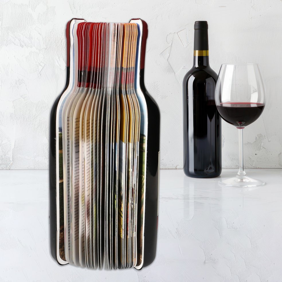 Fotofol_Die Welt der Weine | Buch in Weinflaschenform