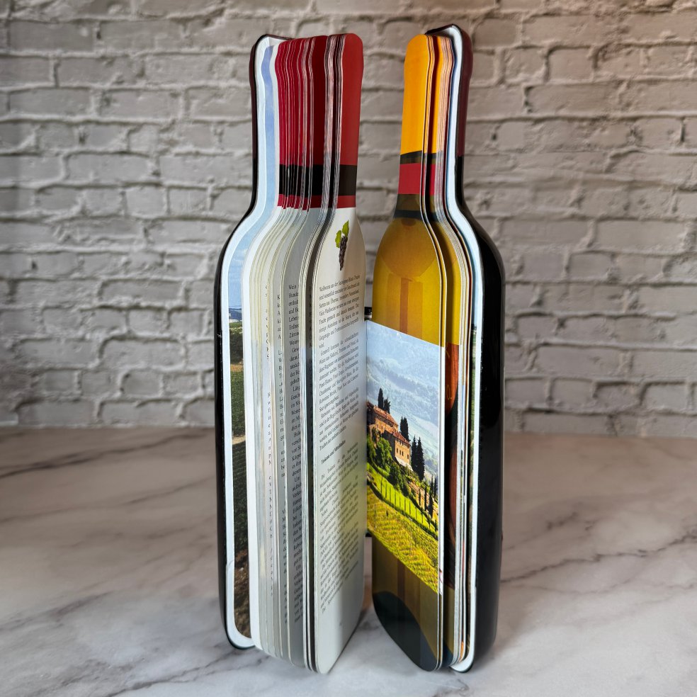 Fotofol_Die Welt der Weine | Buch in Weinflaschenform