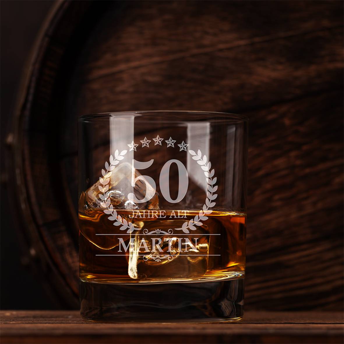 Personalisiertes Whiskey Glas mit Name und Jahre - FOTOFOL