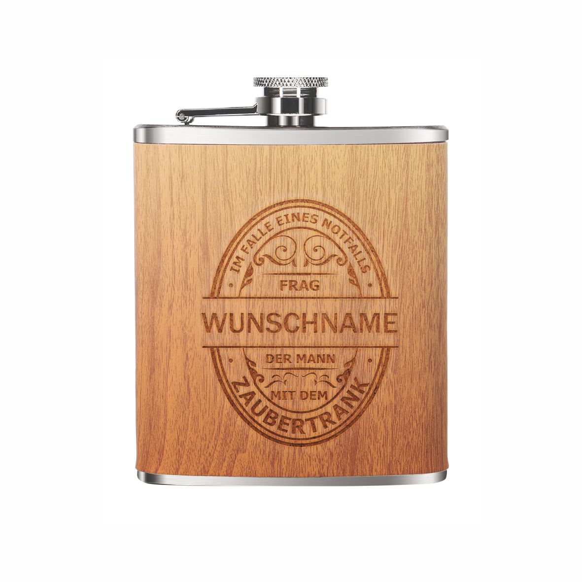 FOTOFOL - personalisierter Flachmann mit Gravur 