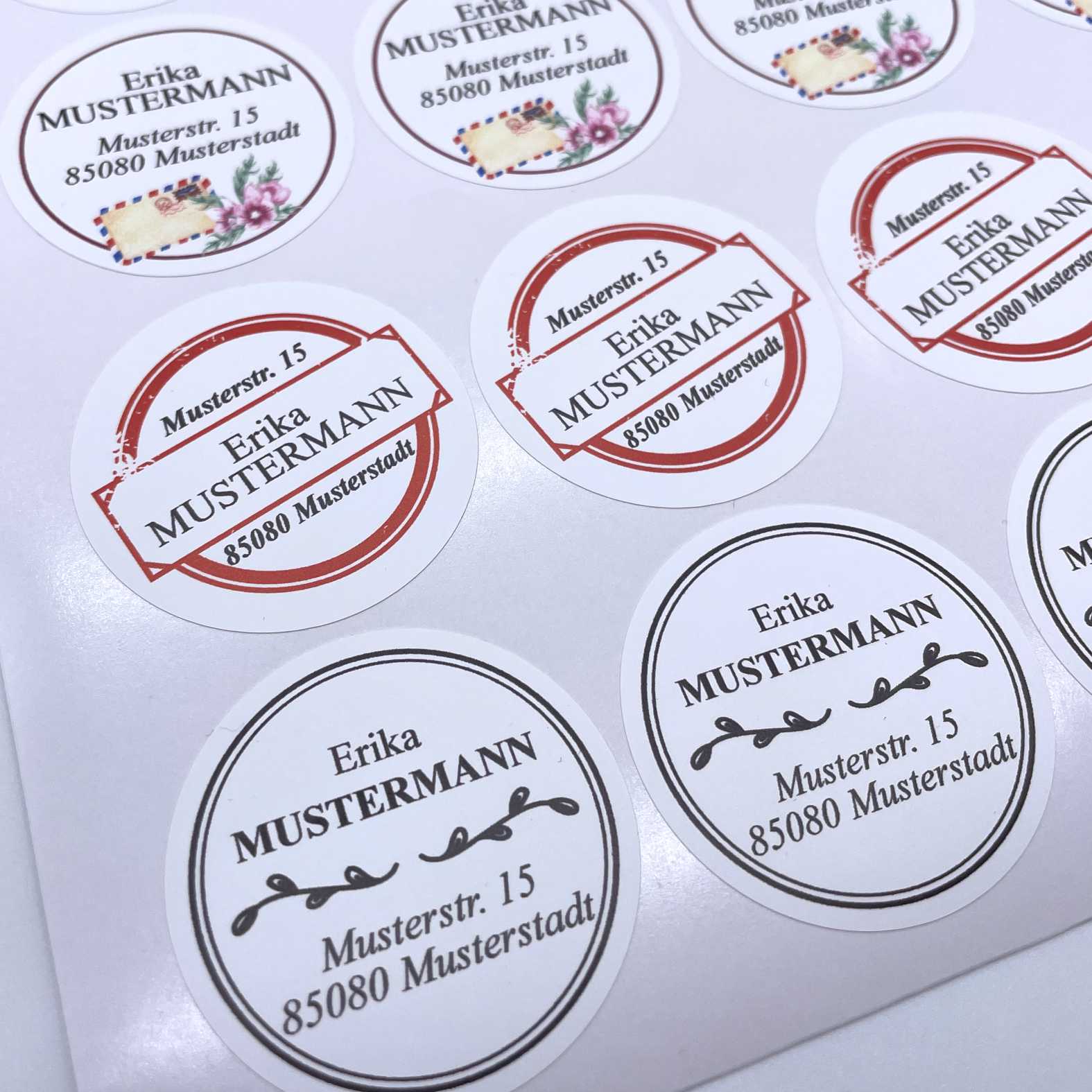 FOTOFOL Individuelle Adressaufkleber mit vielen Motiven & Farben | Kleine Adressaufkleber & Adressetiketten selbst gestalten |   Adressetiketten/Adressaufkleber in höchster Qualität |  Ideal für das Versenden Ihrer Briefe oder Pakete