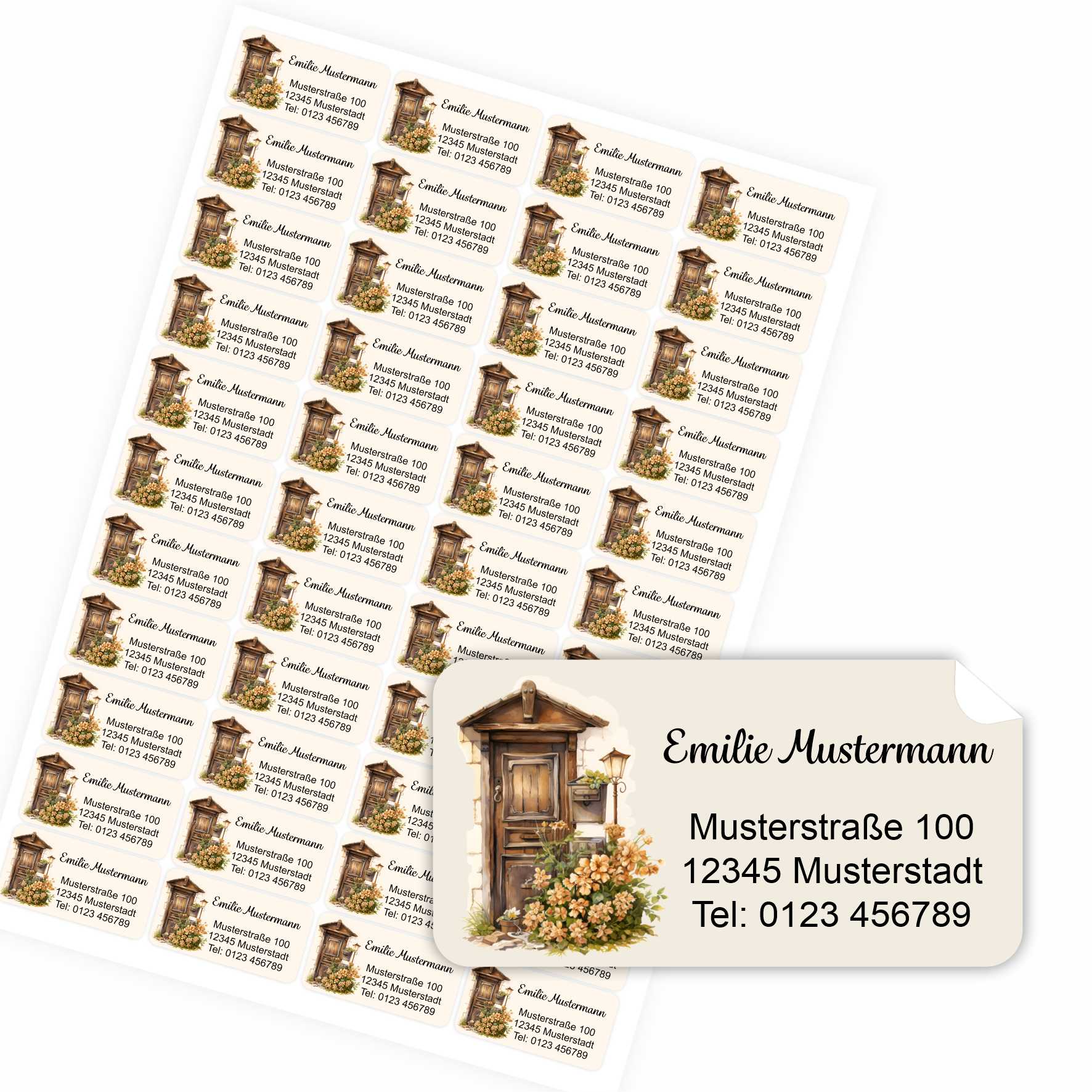 FOTOFOL Individuelle Adressaufkleber mit vielen Motiven & Farben | Kleine Adressaufkleber & Adressetiketten selbst gestalten |   Adressetiketten/Adressaufkleber in höchster Qualität |  Ideal für das Versenden Ihrer Briefe oder Pakete